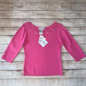 NWT Women’s Joseph A. Rhinestone Blouse